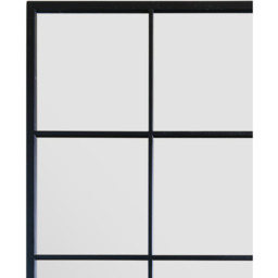 "MirrorOutlet The Fenestra Black Window Leaner Mirror 69"" X 33"" (174CM X 85CM) - Black" - thumbnail 3