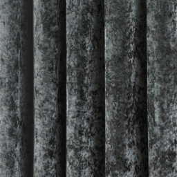 Verona Crushed Velvet Ringtop Eyelet Curtains - Pewter  / 117cm / 137cm - thumbnail 4