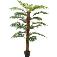 Breeins Artificial Palm Tree in Pot for Home Decoration - Green & Brown