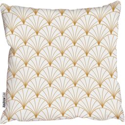 Vintage Art Deco Outdoor Cushion - Yellow / 60cm - thumbnail 2