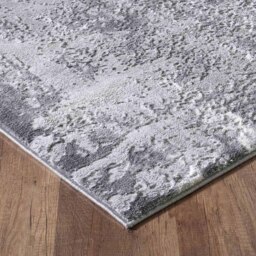 Serenity Modern Abstract Acrylic Contemporary Area Rugs - Grey / 120x170 cm Rectangle - thumbnail 2