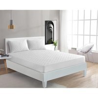HSD Quilted Mattress Protector - White / Double