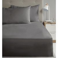 SND Percale House Wife Pillowcase - Charcoal
