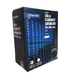 Flexibright Curtain Christmas Lights in Rainbow - Rainbow - thumbnail 3