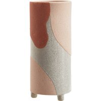 Caldera Dip Dye Effect Cylindrical Vase - Glaze 10%,Ceramic 90%
