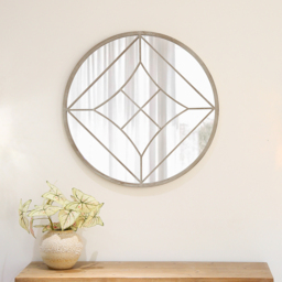 LisbonRound Garden Mirror Weather Resistan - Sandy - thumbnail 4