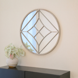 LisbonRound Garden Mirror Weather Resistan - Sandy - thumbnail 5