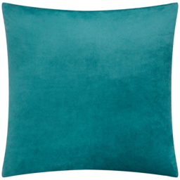 Croft Twill Woven Cushion - Teal / Polyester - thumbnail 3