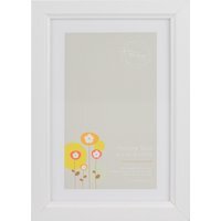 Ridged Photo Frame - White / 6 x 4in