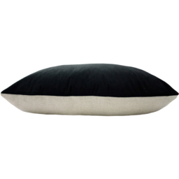 Contra Velvet Cushion Cover 40 x 60cm - Black - thumbnail 3
