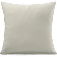 Plain Velvet Chenille Cushion - Cream