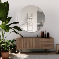 MirrorOutlet Glass Bevelled Classic Design Round Mirror 100 x 100CM
