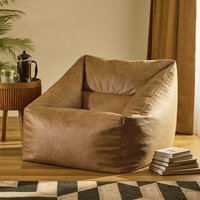 icon Natalia Faux Leather Armchair Bean Bag,  Tan - Tan