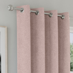 Austin Blush Blackout Eyelet Curtains - Blush / 229cm / 183cm - thumbnail 4