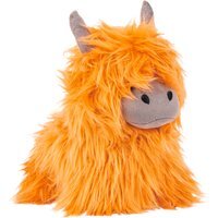 Shaggy Highland Cow Door Stop - Orange