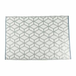 Homescapes Outdoor Rug Waterproof Reversible, 120 x 180 cm, Grey Geometric - Grey - thumbnail 2