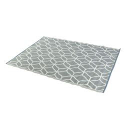 Homescapes Outdoor Rug Waterproof Reversible, 120 x 180 cm, Grey Geometric - Grey - thumbnail 3