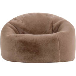 Icon Kingston Faux Fur Classic Dome Bean Bag - Mocha Brown - thumbnail 4