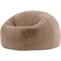 Icon Kingston Faux Fur Classic Dome Bean Bag - Mocha Brown - thumbnail 3