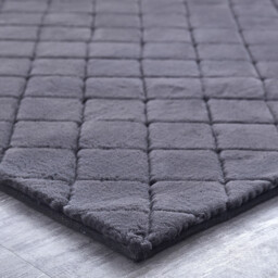 Milly Faux Rabbit Rug - Grey - thumbnail 2