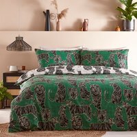 Wildcat Reversible Duvet Cover Set - Jungle Green / King - image 1