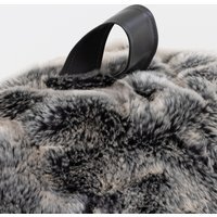 icon Cocoon Faux Fur Bean Bag - Brown