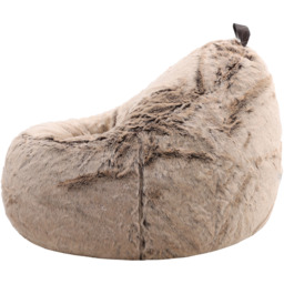 icon Cocoon Faux Fur Bean Bag - Brown - thumbnail 5
