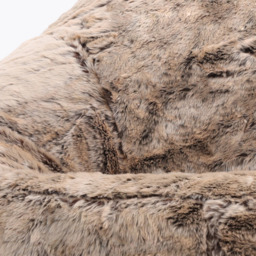 icon Cocoon Faux Fur Bean Bag - Brown - thumbnail 3