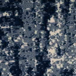 Distressed Abstract Living Room Rug - Navy / 240 x 60cm - thumbnail 2