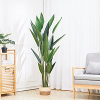Artificial Plants Fake Tropical Tree with Pot - Green / 160cm - image 1