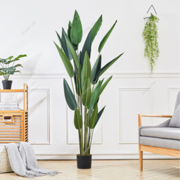 Artificial Plants Fake Tropical Tree with Pot - Green / 160cm - thumbnail 3