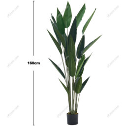 Artificial Plants Fake Tropical Tree with Pot - Green / 160cm - thumbnail 2