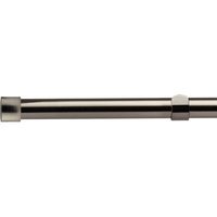 16-19mm Fenton Extendable Eyelet Metal Curtain Pole Set - Black Silk / 160cm