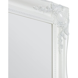 MirrorOutlet White Ornate Shabby Chic Wall Mirror 106 X 76cm - White - thumbnail 4