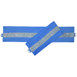 Manhattan Diamante Tieback Pair - Blue - thumbnail 2