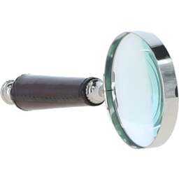 Luxury Leather Handled Magnifying Glass - Chestnut - thumbnail 3