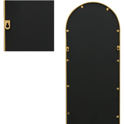 Arcus Slim Arch Leaner Garden Wall Mirror - Gold / 190cm - thumbnail 4