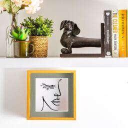 "3D Deep Box Photo Frames - 8 x 8"" with 6 x 6"" Mount - Pack of 5 - Light Wood/Grey" - thumbnail 5