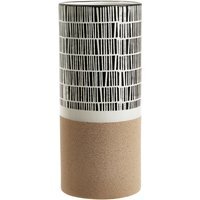 Viso Small Black And White Face Vase - Glaze 10%,Ceramic 90%