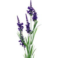 Artificial Flowers Larkspur Stems Floral Decoration for Arrangement - Purple