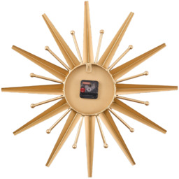 Large Metal Starburst Decorative Wall Clock - Multicolour / 55cm - thumbnail 4