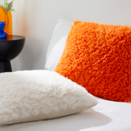 Fluffball Faux Fur Cushion 45 x 45cm - Orange Fever / 0.49kg - thumbnail 3