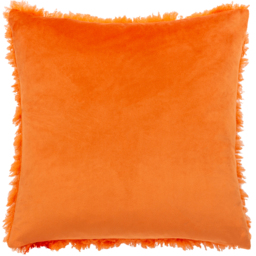 Fluffball Faux Fur Cushion 45 x 45cm - Orange Fever / 0.49kg - thumbnail 4