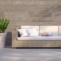 Purple Flowers Outdoor Cushion - Purple