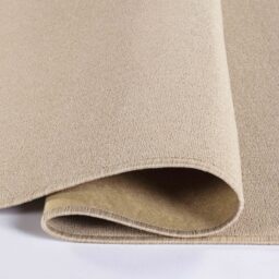 Simple Plain Living Room Soft Low Pile Area Rugs Felt Back - Light Beige / 80x150 cm - thumbnail 3