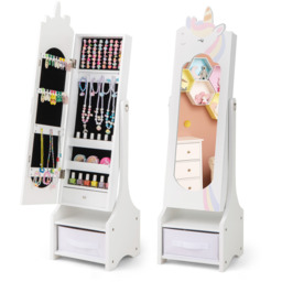Kids Jewellery Armoire Cabinet - White - thumbnail 2