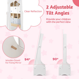 Kids Jewellery Armoire Cabinet - White - thumbnail 4