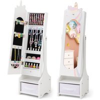 Kids Jewellery Armoire Cabinet - White