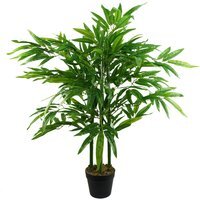 Leaf Design UK Realistic Artificial Bamboo Plants Trees Green - Green / 90cm