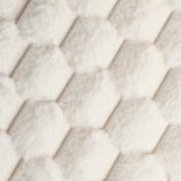 Pack Of Waffle Fleece Faux Fur Cushion Covers - Cream / 4 - thumbnail 2
